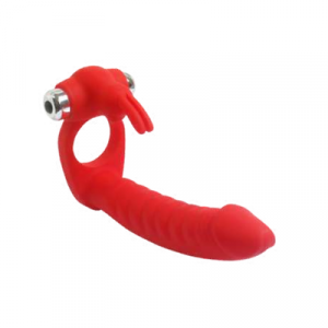 ANILLO CON EXTENSION ANAL Y VIBRACION CLITORIS