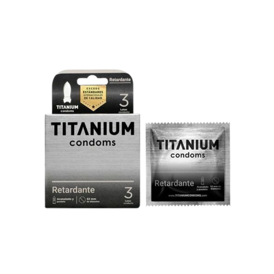 Condones Titanium x3 RETARDANTE
